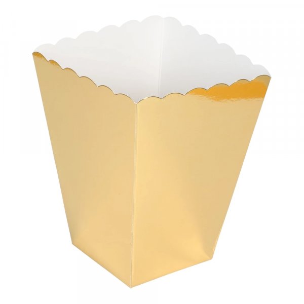 Popcornkopper - Gull - 6-pakning Popcornkopper - Gull - 6-pakning