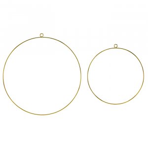 Metallringer - 2-pakning - Gull Metallringer - 2-pakning - Gull