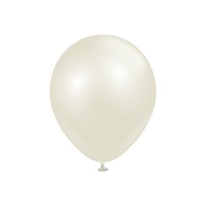 Ballonger ensfargede - Premium 30 cm - Aura Elfenben Hvit - 10-pakning