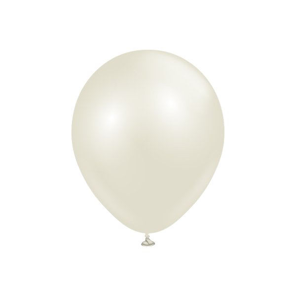 Ballonger ensfargede - Premium 30 cm - Aura Elfenben Hvit - 10-pakning