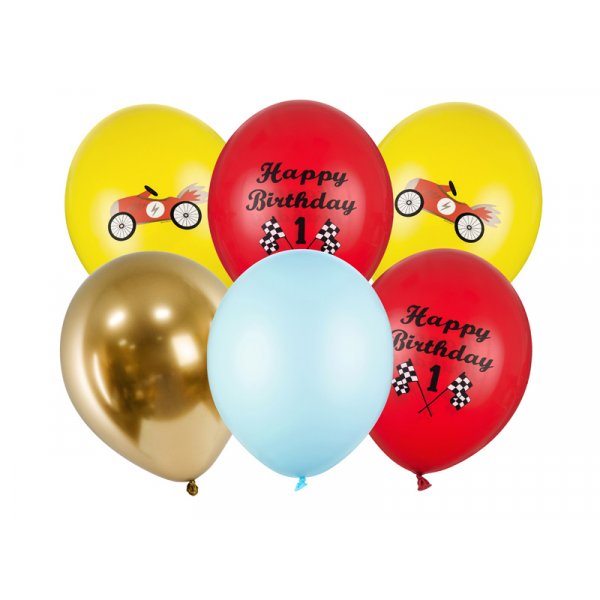 Ballongbukett - Happy Birthday - Racing