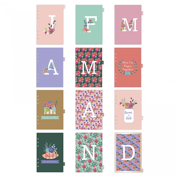 Skilleark - A5 - Gull/Korall/Rød - 12 stk Skilleark - A5 - Gull/Korall/Rød - 12 stk