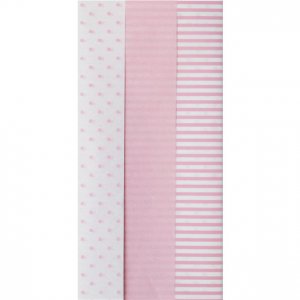 Silkepapir - Lys rosa miks - 6-pakning