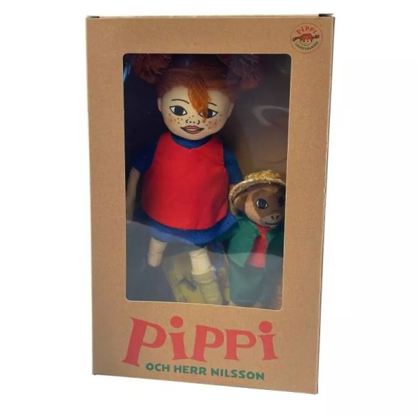 Dolls Pippi Langstrømpe og Mr. Nilsson Dolls Pippi Langstrømpe og Mr. Nilsson