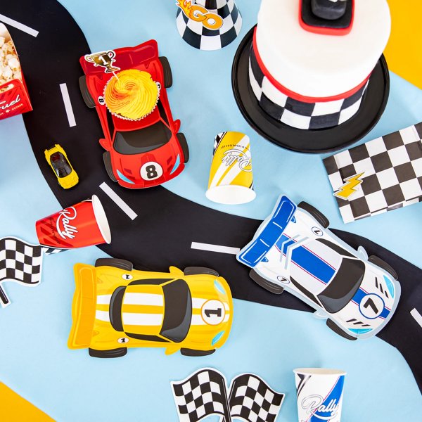 Pappskilt - Racing - 6-pakning