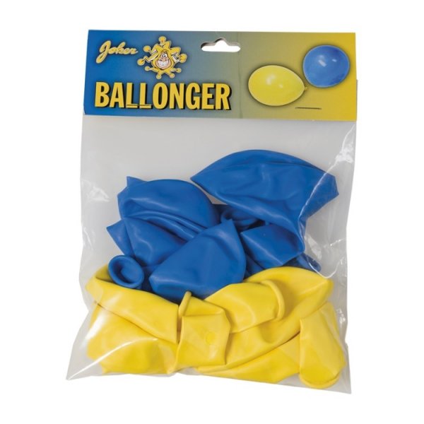 Studentballonger - Blå og Gule - 30 cm - 8-pakning Studentballonger - Blå og Gule - 30 cm - 8-pakning