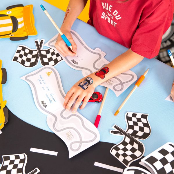 Invitasjonskort med konvolutter - Flagg - 6-pakning