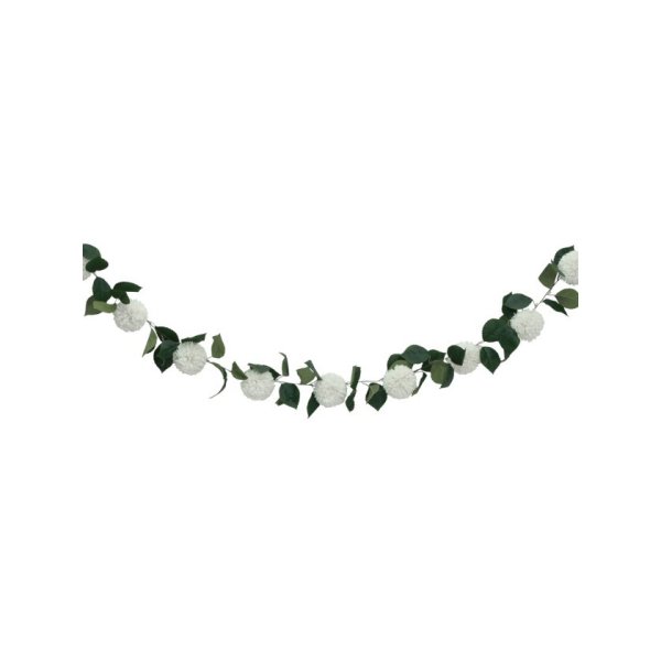 Blomsterkirlander - Georginer - Hvit - 2,2 m Blomsterkirlander - Georginer - Hvit - 2,2 m
