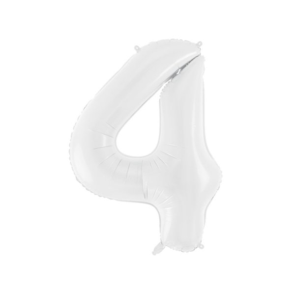 Tallballonger - Hvite - 86 cm - 2 stk Tallballonger - Hvite - 86 cm - 2 stk
