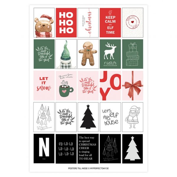 Plakater - Julenissen flytter inn - 34-pakning
