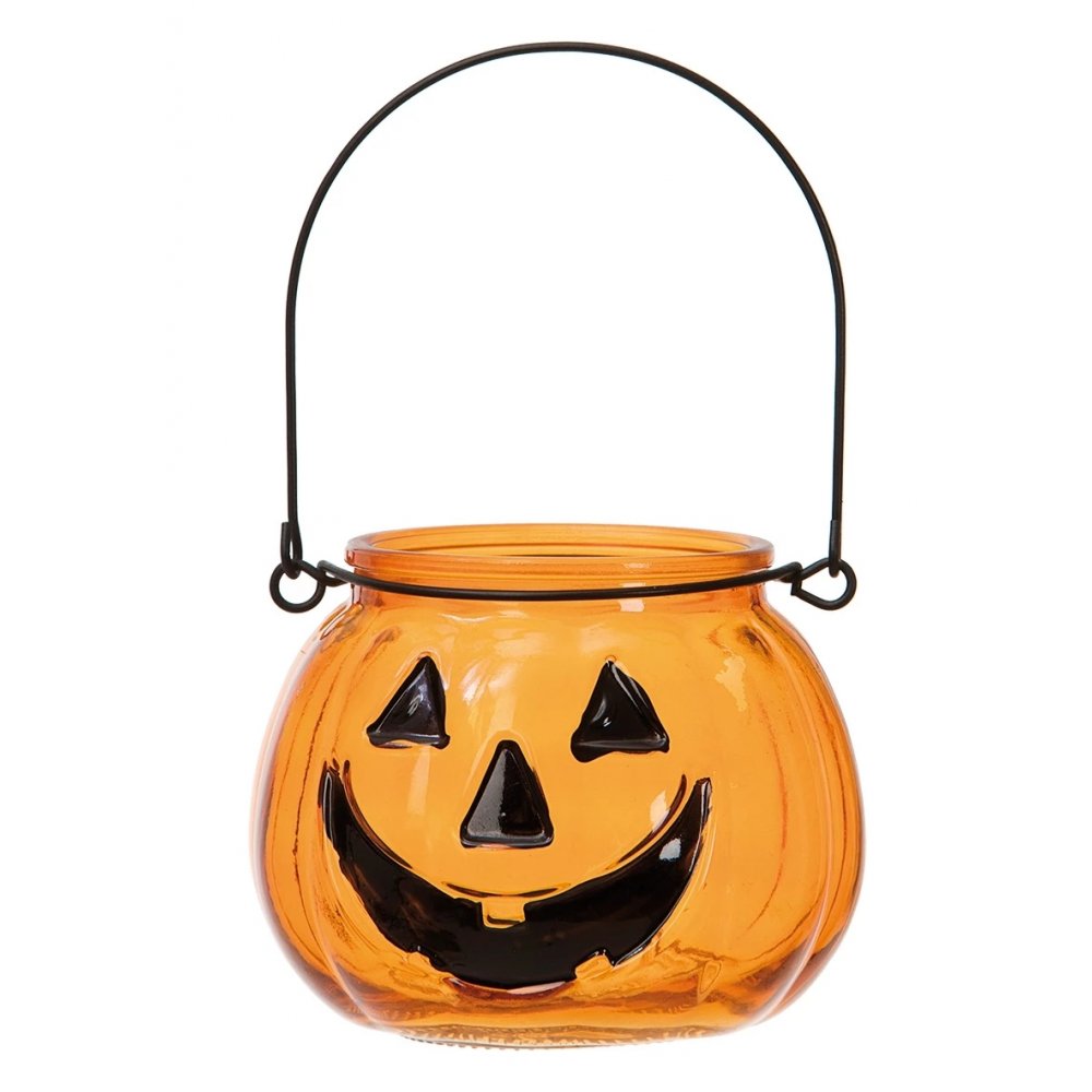 Telysholder - Halloween - Oransje gresskar - Halloween