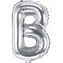 Bokstavballonger - Slv - 35 cm - Bokstav: B