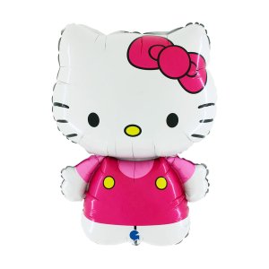 Folieballong - Hello Kitty - Fuchsia - Form - 64 cm Folieballong - Hello Kitty - Fuchsia - Form - 64 cm