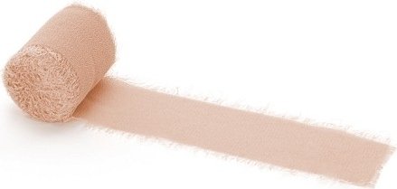 Chiffonb�nd - 40 mm - Gammelrosa - 3-pakning � 5 m