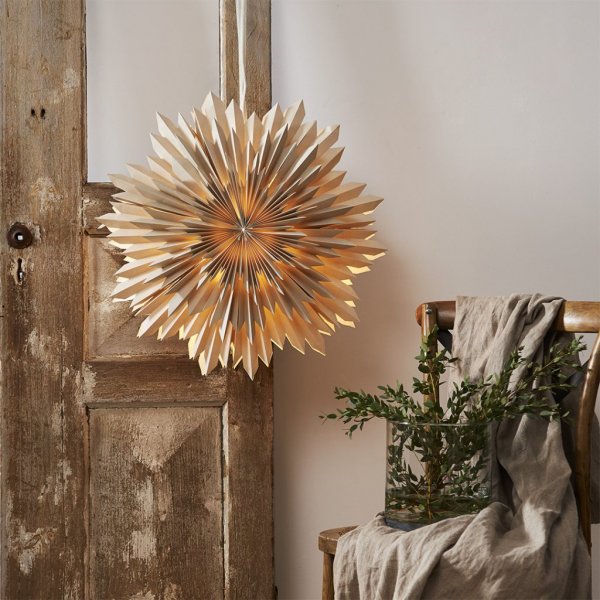 Julestjerne - IS 50 cm - Beige Julestjerne - IS 50 cm - Beige