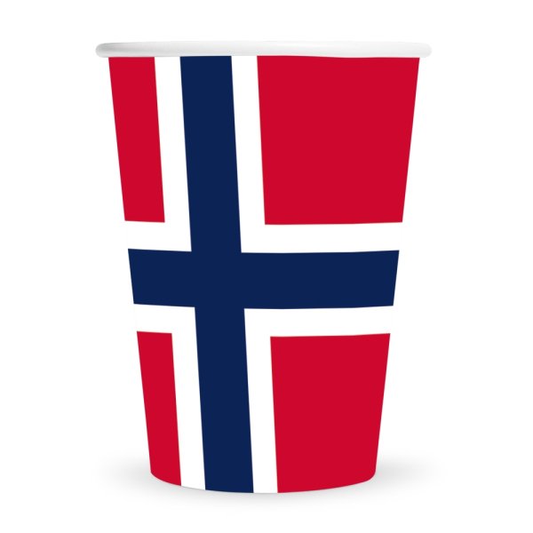 Pappkopper - Norge - 8 stk Pappkopper - Norge - 8 stk
