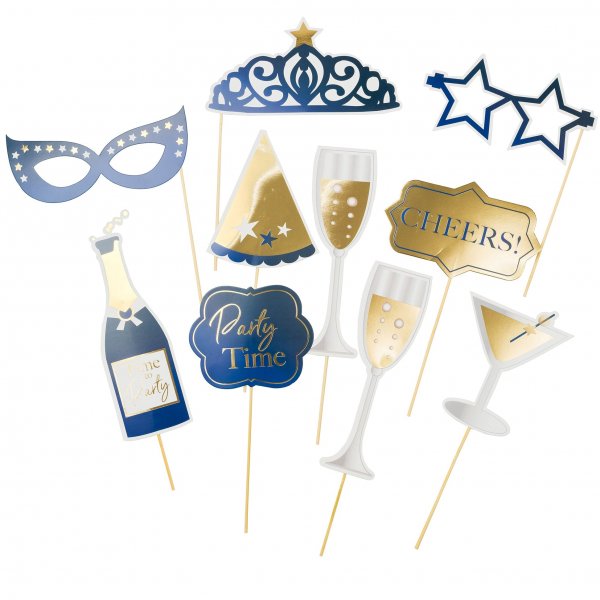 Fotorekvisitter 10 stk - Partydesigns