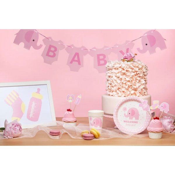 Kakepinn - Babyshower - Rosa - 5-pakning Kakepinn - Babyshower - Rosa - 5-pakning
