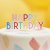 Cake Topper i akryl - Happy Birthday - Rainbow