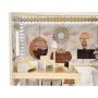 Dukkeskap LULILO FLORO boho med LED-belysning 78 cm tre