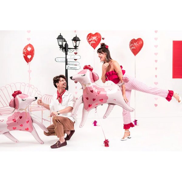 Folieballong - R�dt Hjerte - Elsker Deg