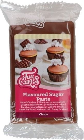 Sukkerpasta/Sukkerpastasmak - Sjokolade - Funcakes - 250 g Sukkerpasta/Sukkerpastasmak - Sjokolade - Funcakes - 250 g