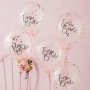Konfettiballonger - Team Bride - Floral hen