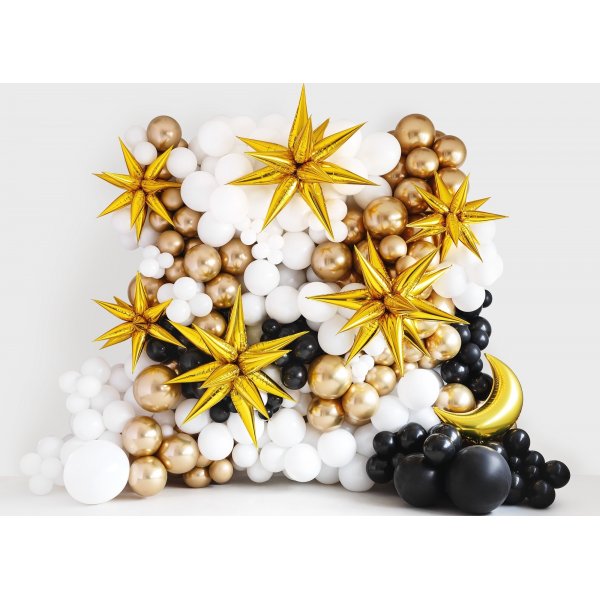 Miniballonger Pastell - Premium 12 cm - Svart - 10-pakning