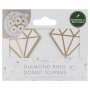 Cake Picks - Diamanter - 6-pack