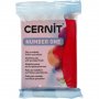 Cernit-leire - 56 g - Julerød Cernit-leire - 56 g - Julerød