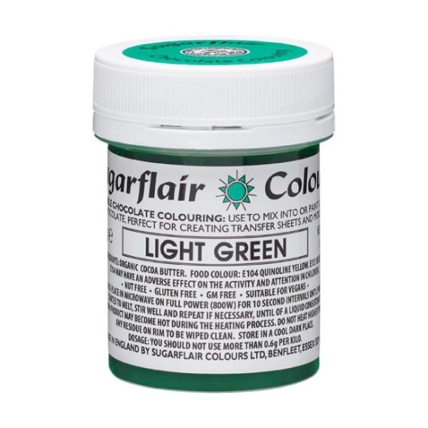 Sugarflair Sjokoladefarge Lysgr�nn 35g