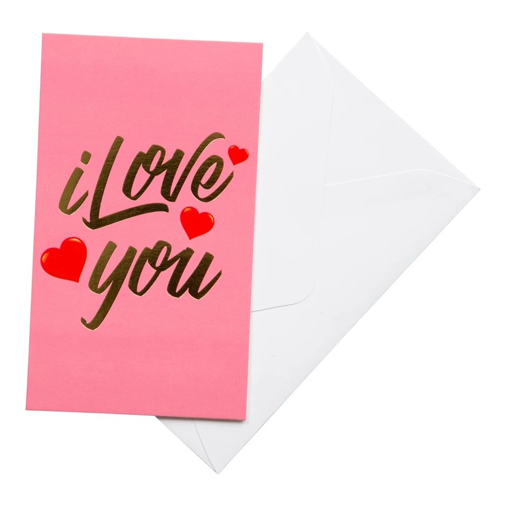 Valentinsdagskort - 10 x 17 cm - Valentinsdagsgaver, Valentinsdagen