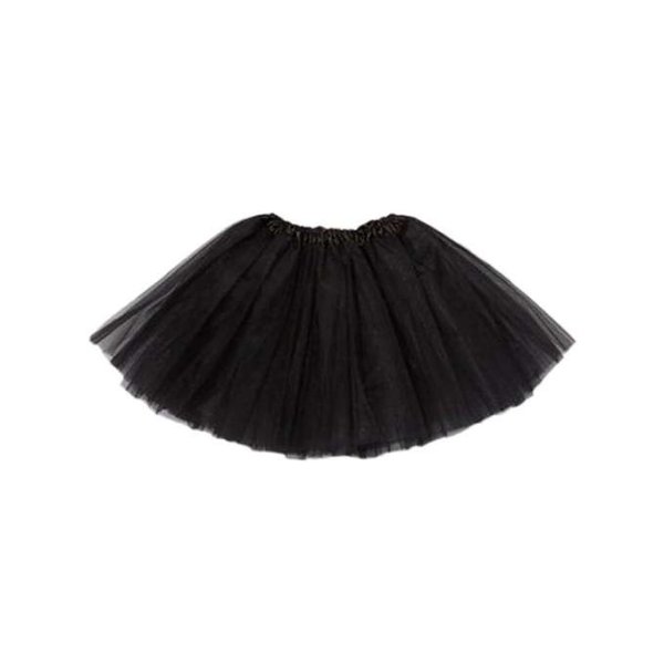 Tyllskjørt-tutu svart barn 29 cm - Kostyme Tyllskjørt-tutu svart barn 29 cm - Kostyme