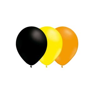 Ballonger - Mix - Svart/Lys Gul/Mandarin - 15-pakning Ballonger - Mix - Svart/Lys Gul/Mandarin - 15-pakning