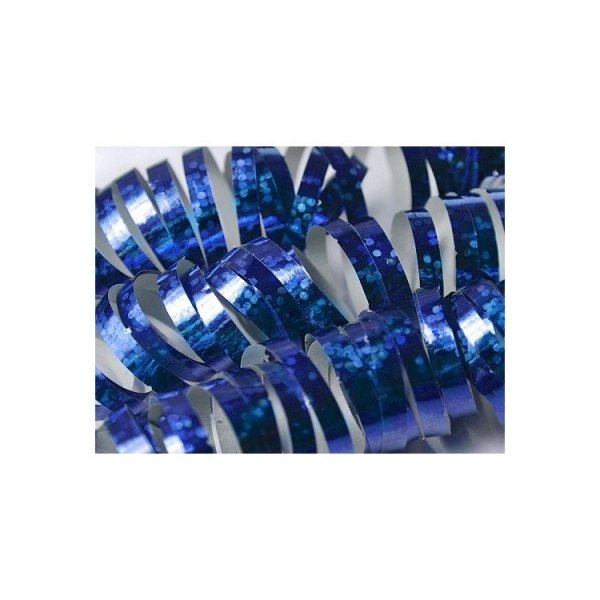 Serpentiner - Metalliske - Holografiske - M�rkebl� - 18 stk