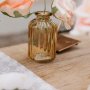 Glassvase - Oker - Ø6,2 x 10 cm / 190 ml Glassvase - Oker - Ø6,2 x 10 cm / 190 ml