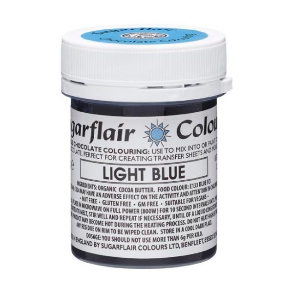 Sugarflair Sjokoladefarge Lysbl� 35g