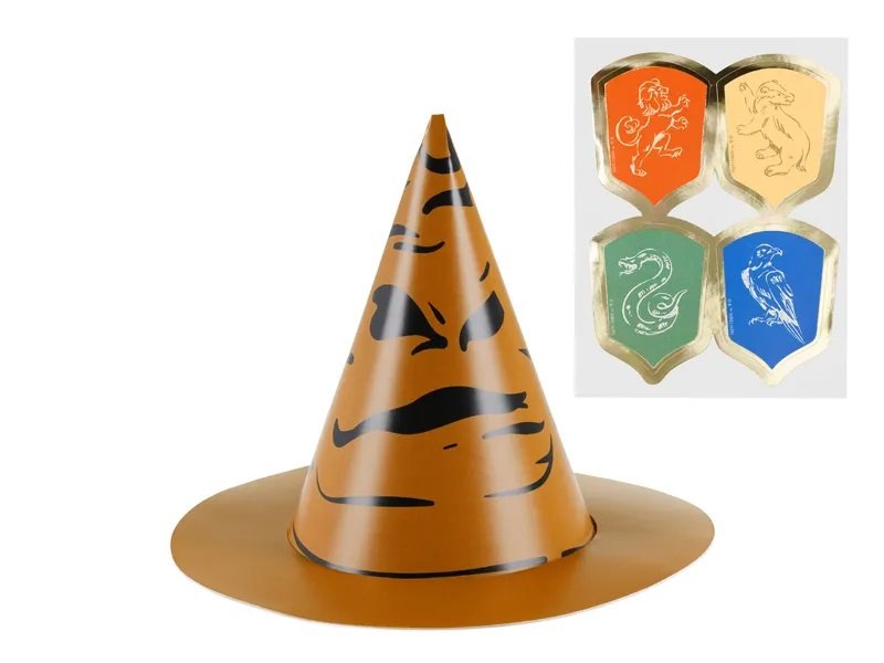 Festhatter - Harry Potter - 6-pakning - Hatter og veileder