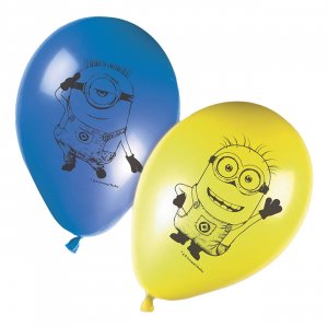 Ballonger - Minions - Bl�/Gul - 8 stk