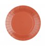 Papirtallerkener - Teglrød - 22,5 cm - 10-pakning Papirtallerkener - Teglrød - 22,5 cm - 10-pakning