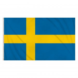 Svensk flagg - Stoff - 1,5 m x 0,9 m Svensk flagg - Stoff - 1,5 m x 0,9 m