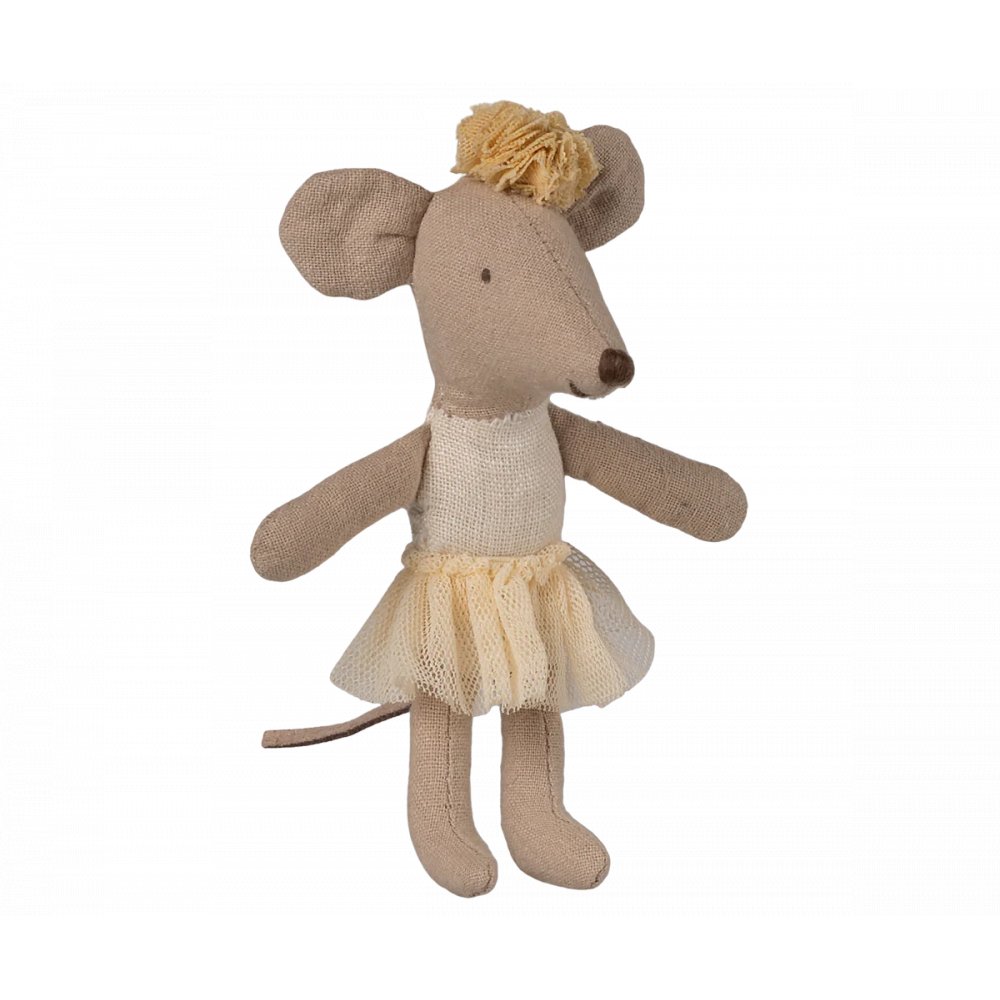 Ballerinamus – Maileg – Lillesøster – Off-white – Dansende mus, Maileg-mus, Maileg