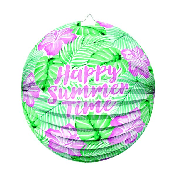 Lykt - Papir - God sommertid - 25 cm Lykt - Papir - God sommertid - 25 cm