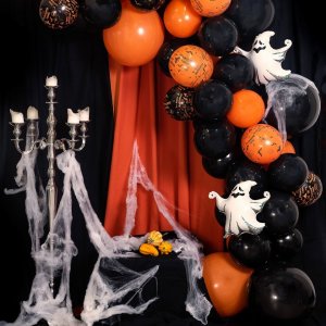 Ballongbue - Halloween - Svart/Oransje
