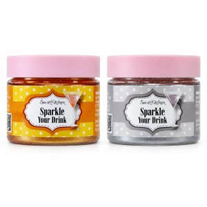 Drikkeglitter - Sølv og gull - 2 x 10 g Drikkeglitter - Sølv og gull - 2 x 10 g
