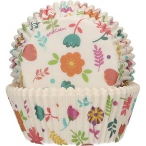 Muffinsformer - Blomster - Funcakes - 48-pakning Muffinsformer - Blomster - Funcakes - 48-pakning