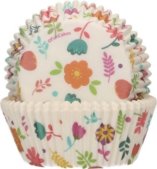 Muffinsformer - Blomster - Funcakes - 48-pakning Muffinsformer - Blomster - Funcakes - 48-pakning