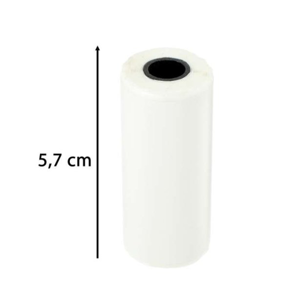 Selvklebende termopapirruller 5,7 cm x 4,5 m 5-pakning - Miniskriver