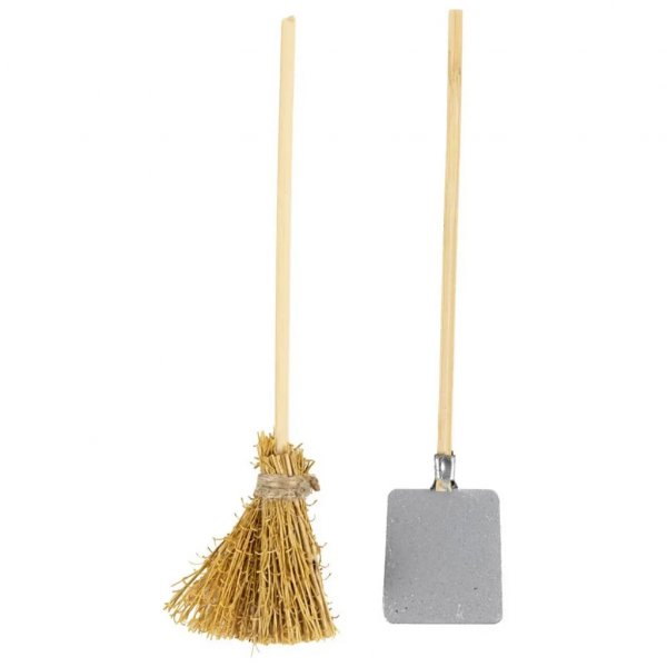 Gruvegjenstander - Spade og kost Gruvegjenstander - Spade og kost