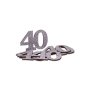 40 �r Bordpynt - S�lv - 6-pakning
